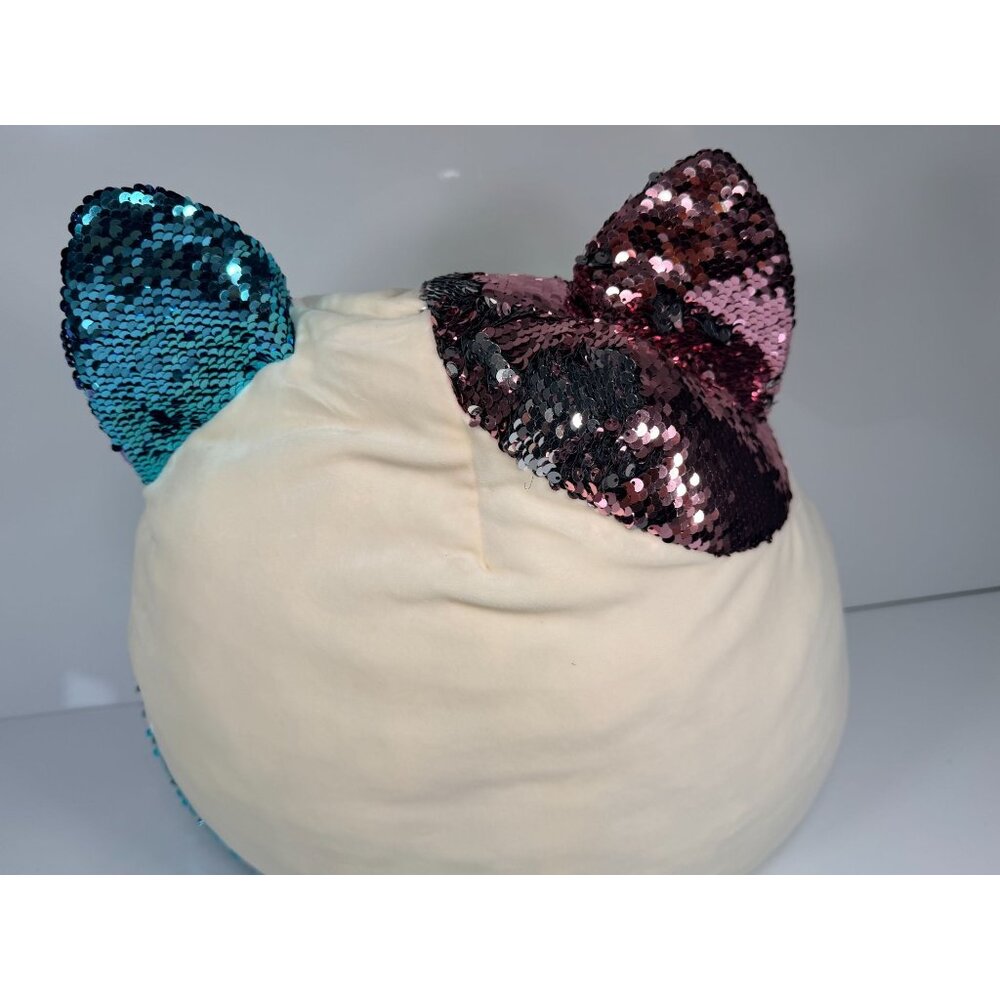 Squishmallow Shany the Calico Cat 16 Inch Stuffed Plush with Sequins Large - Picture 7 of 11